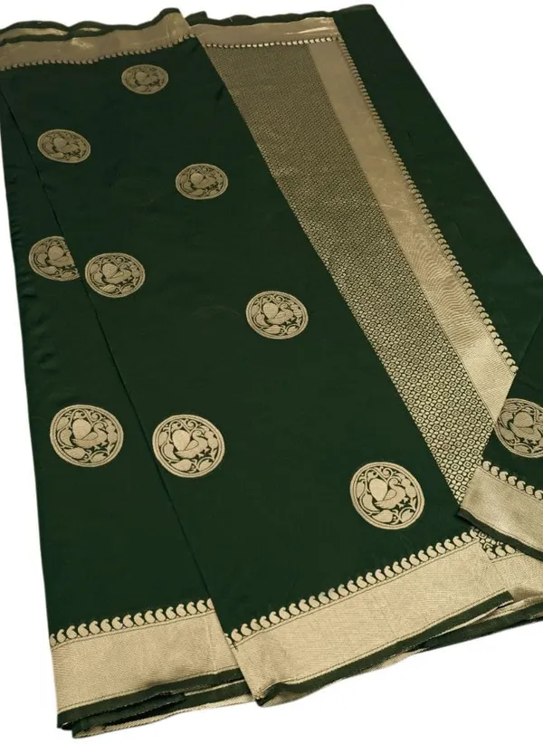 Green_Riddhi_creatrion_Embellished_Banarasi_Jacquard_Saree_(Green)